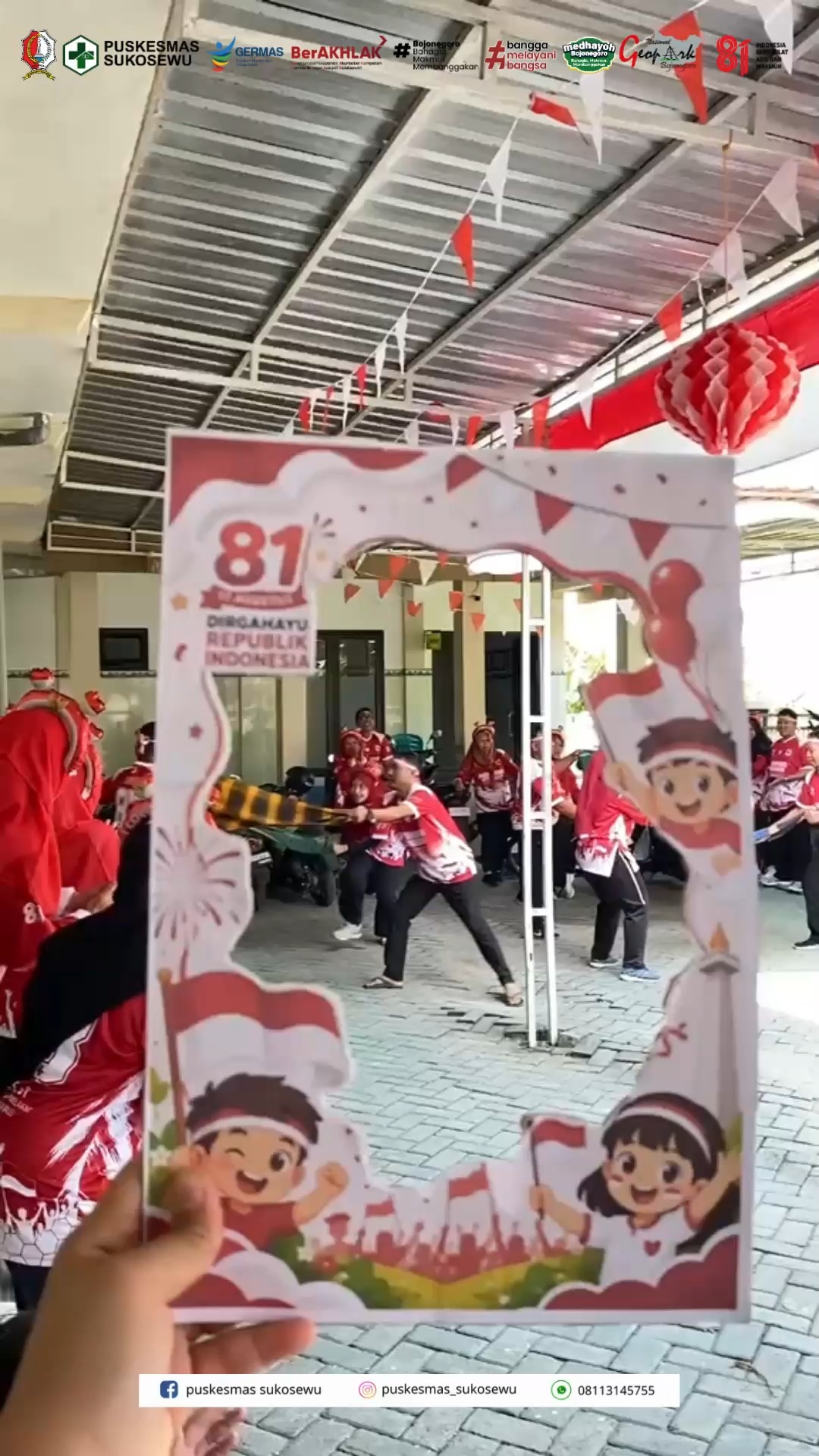 Semangat Merah Putih dari Keluarga Besar Puskesmas Sukosewu! ❤️🤍